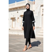 Marina Tam Kapalı Tesettür Mayo Siyah M2032