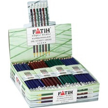 Fatih 144 Adet Köşeli Silgili Kurşun Kalem Renk Seçenekleriyle Kırtasiye Ürünü