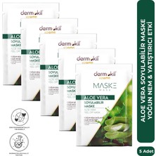 Dermokil Soyulabilir Aloe Vera Jel Yüz Maskesi 15 ml x 5 Adet