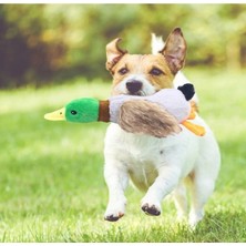 Moresun Buğz Sesli Ördek Şekilli Peluş Köpek Oyuncağı