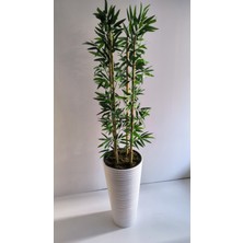 Rüzgar Yapay Çiçekçililk 180 cm Bambu Ağacı Kumsal Saksı