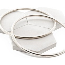 Orhan Çanta Metal Çanta Sapı Yuvarlak Model Gümüş Renk