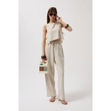 Sidelya Concept Yandan Bağlamalı Crop Bluz