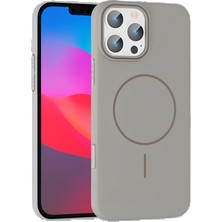 iPhone 16 Pro Max Broş Magsafe Kapak - Titan Gri STEPLYA-48387