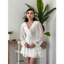 Sidelya Concept Osıes Fırfırlı Elbise