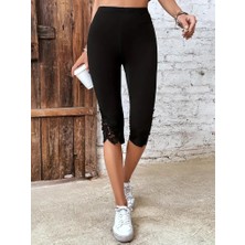 Sidelya Concept Kadın Yüksek Bel Dantelli Dalgıç Tayt