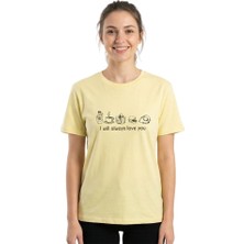 Will Always Love You Enfield&co Kadın T-Shirt I Sarı