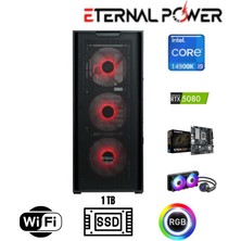Eternal Power Intel I9 14900K RTX 5080 16GB DDR5 1TB NVME M.2 B760M Wifi 750W 360MM Sıvı Soğutma Oyuncu Tavsiye Sistem