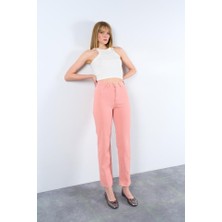 Sidelya Concept Strong Düz Pantolon - Pudra