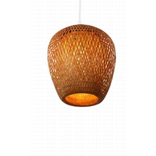 Gunbo Home Bohem Bambu Boja Pendant Sarkıt Avize Lamba 25 cm - Iskandinav, Modern, Bohem, Rattan Aydınlatma