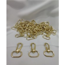 Orhan Çanta 100 Lü Metal Makrome Anahtarlık Halkası Telli Kanca