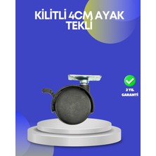 Maarketim Dolap ve Raflar İçin 4 cm Kilitli Tekerlek Tekli