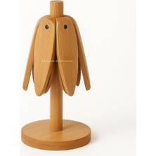 Hype Store Bambu Nihale Seti, 2’li, Standlı, Katlanır Tasarım, Bardak ve Tencere Altlığı, Isıya Dayanıklı Mutfa