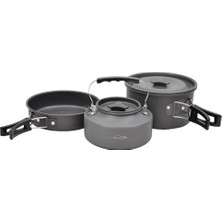 Hype Store Nurgaz Tencere Tava Çaydanlık Seti, Renkli, Standard