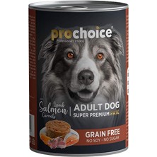 Hype Store Prochoice Yetişkin Köpekler Için, Tahılsız, Kuzu Etli, Somon Balıklı ve Havuçlu Ezme, 400 G x 12 Ade