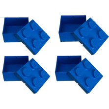 Hype Store LEGO LEGO Iconic 853235 Saklama Mavi (12,5 x 12,5 x 9) (4 Adet) 5701111125783