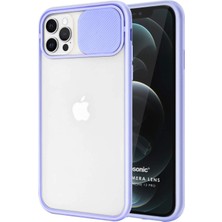 Hype Store iPhone 12 Pro Kılıf Slide Camera Lens Protection Lila