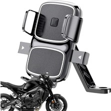 Hype Store Bisiklet Motosiklet ve Scooter Için Dikiz Aynası Uyumlu Telefon Tutucu Orjinal Malzeme Yüksek Kalite