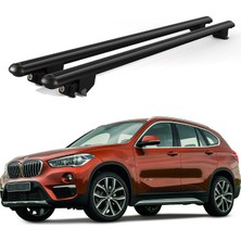 Today Auto Kanca Bmw X1 (2009-2014) Uyumlu Siyah Kilitli Ara Atkı 120CM Port Bagaj Tavan Barı