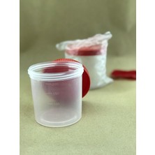 Lara Buklet 200 ml Şahit Numune Kabı – Ölçekli, Vidalı Kapaklı, Sızdırmaz Numune Kabı