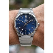 Reward Erkek Kol Saati | 42 mm Çelik Kasa, Lacivert Kadran, Çelik Kordon, 5ATM
