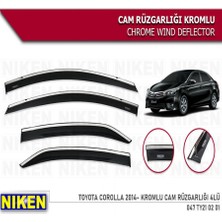 Cam Rüzgarlığı Niken Kromlu Toyota Corolla 2014-2018 4lü