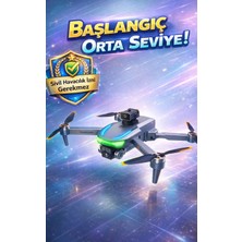 FaroxTech Katlanabilir Akıllı Drone - Sivil Havacılık Izin Gerektirmez - Engel Sensörlü - Taşıma Çantalı Set