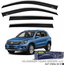 Cam Rüzgarlığı Niken Kromlu Vw Tiguan 2009-2015 4lü
