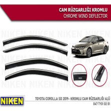Cam Rüzgarlığı Niken Kromlu Toyota Corolla Sd 2019-> 4lü