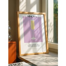 Fuart.Co Zarif Mimosa Dijital Baskı Poster (Çerçevesiz) Kofu