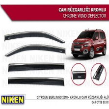 Cam Rüzgarlığı Niken Kromlu Citroen Berlingo 2018-> Rıfter 4lü