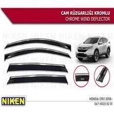 Cam Rüzgarlığı Niken Kromlu Honda Crv 2018-> 4lü
