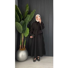 Molly Nelly Modal Gabardin Mevsimlik Bağlamalı Bluz Etek Takım