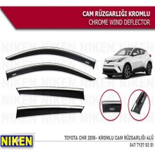 Cam Rüzgarlığı Niken Kromlu Toyota Chr 2018 - 2024 4lü