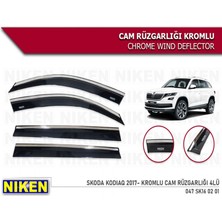 Cam Rüzgarlığı Niken Kromlu Skoda Kodiaq 2017-> 4lü