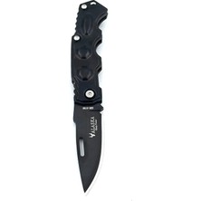 Askerlik Paketi Kamp Outdoor Mini Siyah SDR0758 Seri Nolu Alaska Çakı Kemer Klipsli 15,5 cm