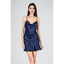 Red Womans Kısa Gecelik Degaje  Lacivert 7740