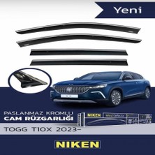Cam Rüzgarlığı Niken Kromlu Togg T10 x 2023-> 4lü