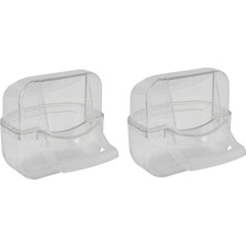 Hype Store Kapaklı Şeffaf Kuş Yemliği - 2 Adet