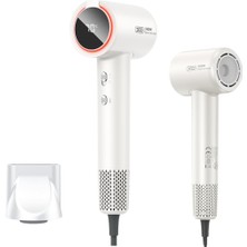 Hype Store Xo Dijital Ekranlı Saç Kurutma Makinesi – 1600W Güçlü Fırçasız Motor, 3 Hız ve 4 Sıcaklık Ayarı, LED