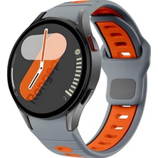 Hype Store ile Uyumlu Çift Renkli Pin-And-Tuck 20MM Kordon Galaxy /6/5/4 Serisi Için Galaxy Kordon (40MM/44MM)