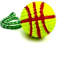 Hype Store Basketbol Topu Modelli Zilli Ipli Köpek Eğitim Topu Oyuncağı Yeşil
