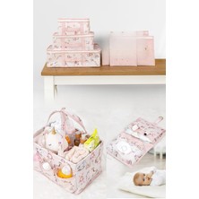 Hype Store Baby Yeni Doğan Seti - Bavul Organizer, Bakım ve Alt Bakım Çantası (Pembe)