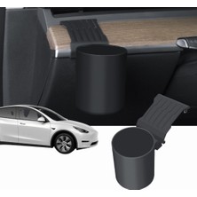 Ramm Tesla Model Y - Model 3 Ön Göğüse Takılan Bardak Tutucu - Siyah