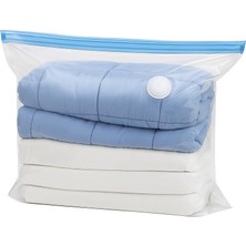 Hype Store Suwors Vakumlu Hurç Poşet 80X100 cm –%75 Yer Tasarrufu, Dayanıklı Kilitli Depolama Torbası, Battaniy