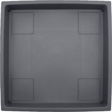 Hype Store 14 Inç Accent Kare Plastik Bitki Tabağı - Saksılar Için Iç Mekan Dış Mekan Bitki Tepsileri - 14"X14"