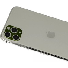 Genel Tedarik iPhone 11 Pro Max Rainbow Kamera Lens Koruma Cam - YEŞIL-(5796) - EMTHBA6457-4349