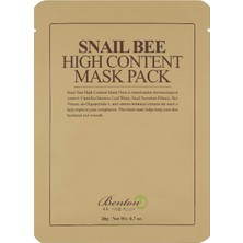 Hype Store Benton Snail Bee High Content Mask - Salyangoz Özlü Maske 1 Paket (1 x 20 G)