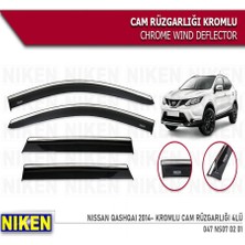 Cam Rüzgarlığı Niken Kromlu Nissan Qashqai 2014 Sonrası 4lü