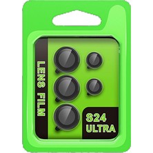 Genel Tedarik Samsung Galaxy S24 Ultra Raze Metal Kamera Lens - SIYAH-(5796) - EMTHBA2041-9549
